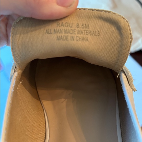 Sincerely Jules Cream slip on Mules with Gold Detail - Picture 6 of 6